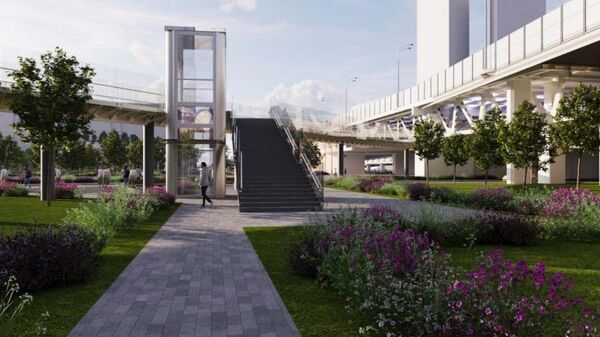 В районе "Москва-Сити" построят пешеходный мост