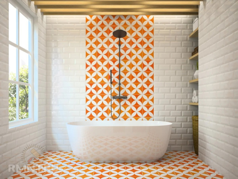 Креативные идеи использования плитки в ванной комнате